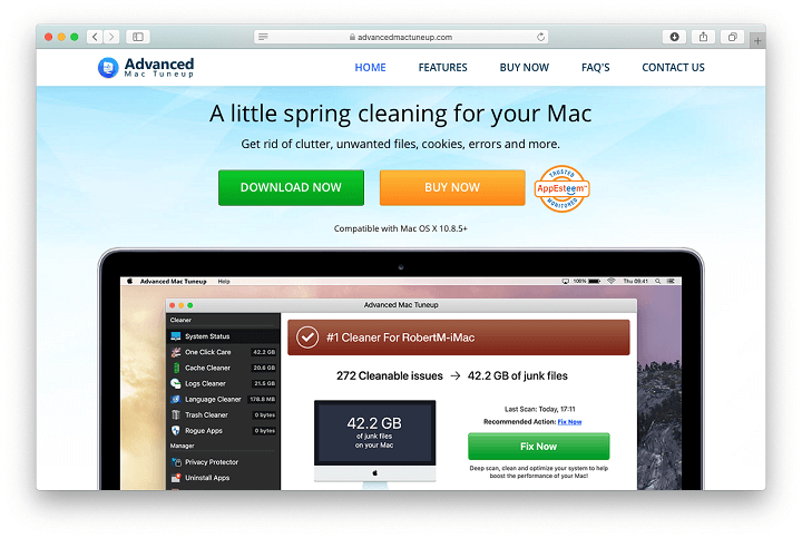keep offers for advanced mac cleaner from poppingup on my mac